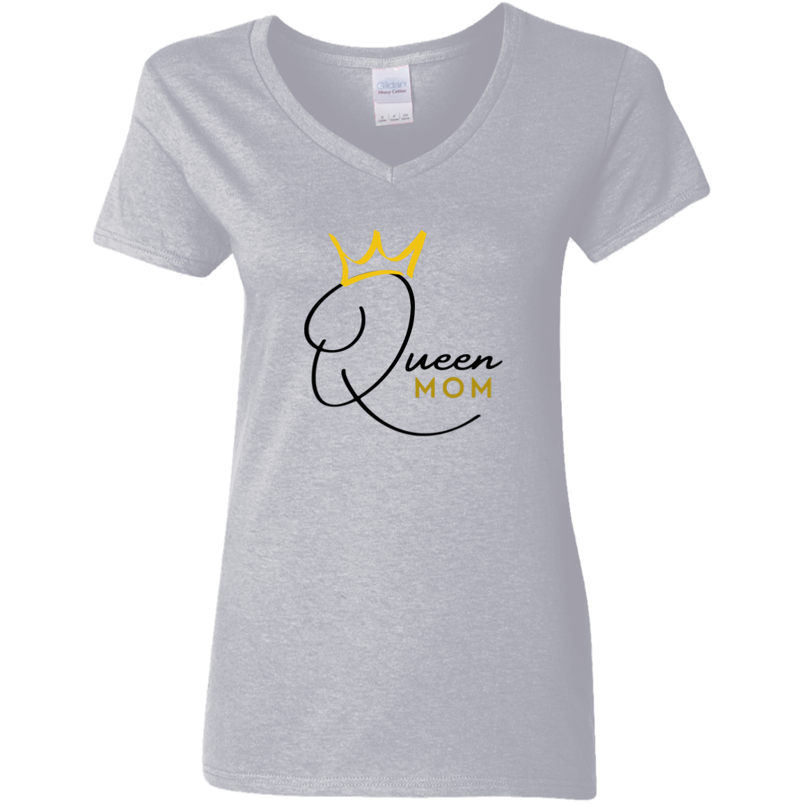 Queen Mom  V-Neck T-Shirt