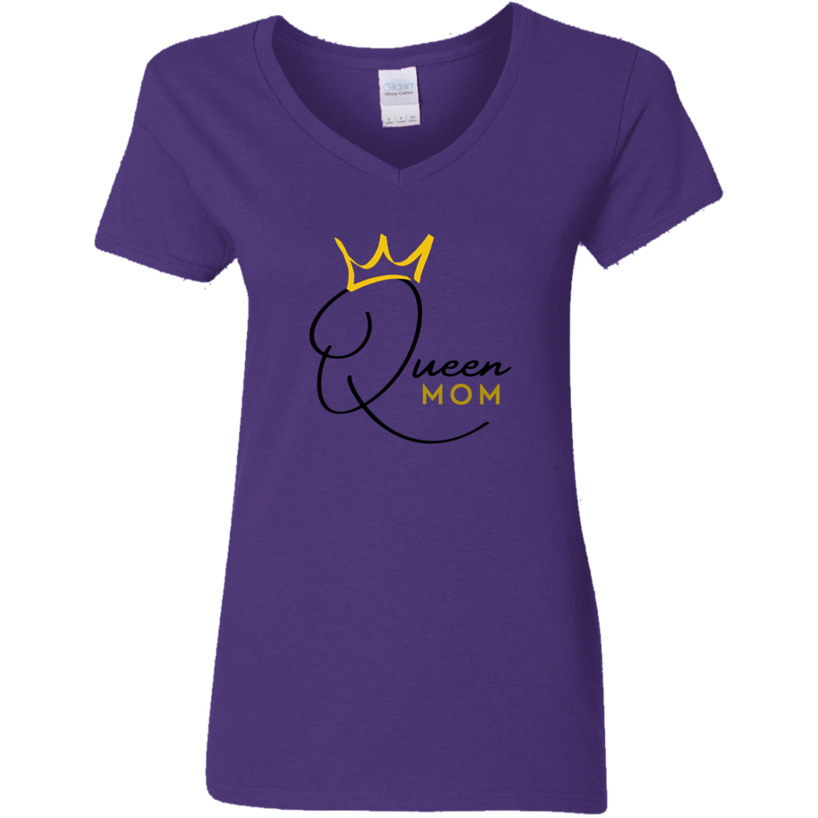 Queen Mom  V-Neck T-Shirt