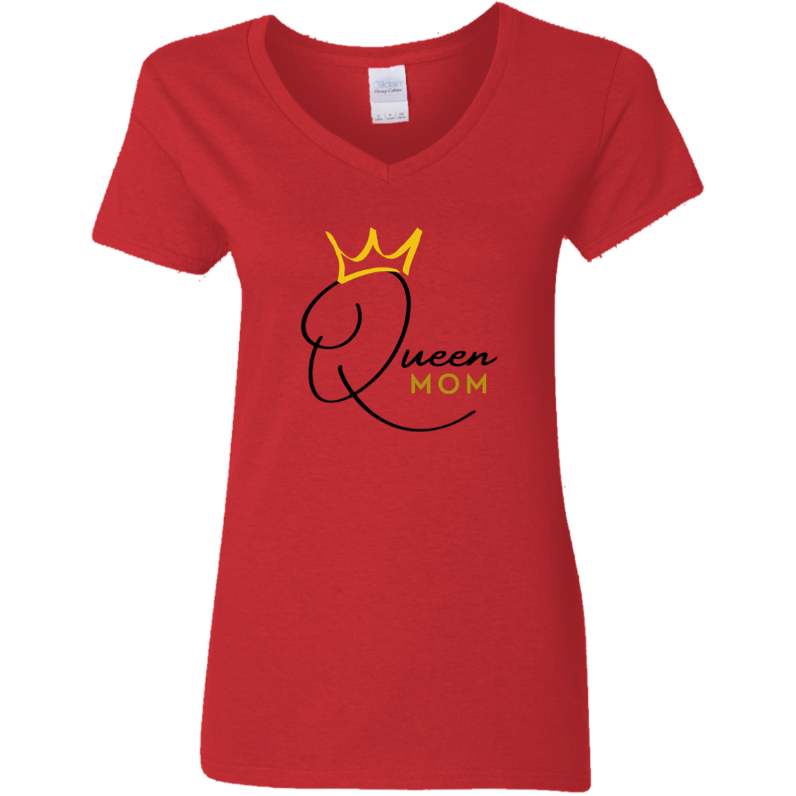 Queen Mom  V-Neck T-Shirt