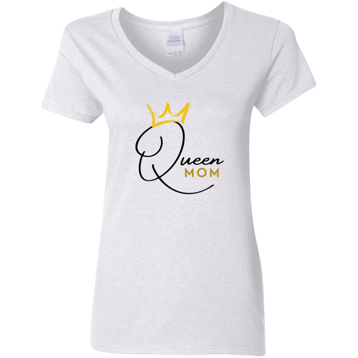 Queen Mom  V-Neck T-Shirt